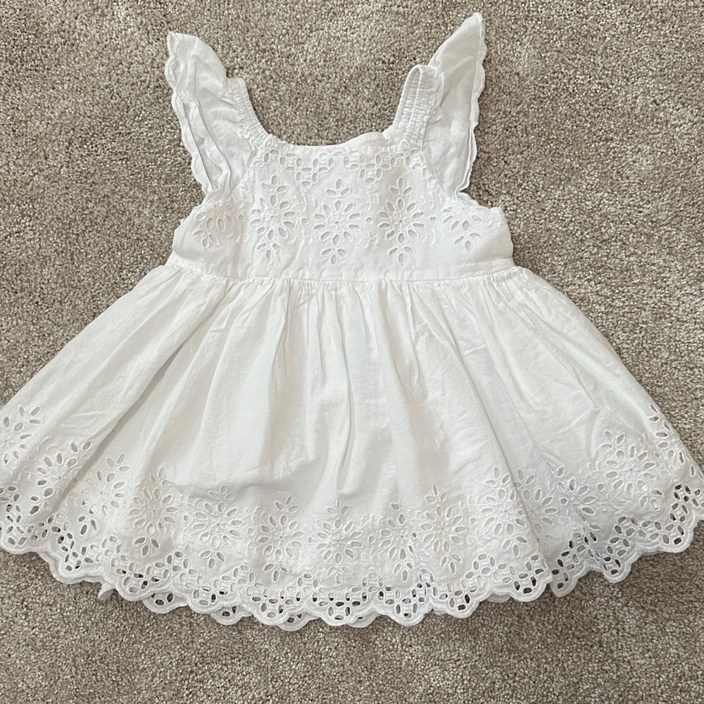 GAP Baby White Eyelet Dress